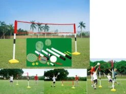 Sportset Badminton – Tennis – Volleybal 3-in-1