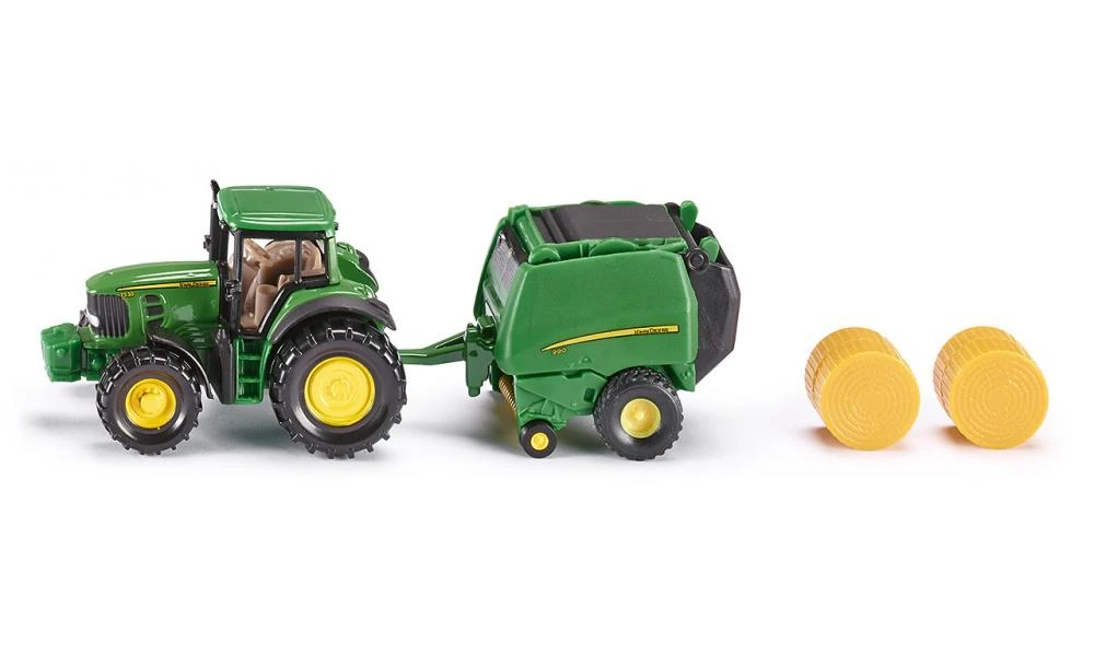 Siku 1665 John Deere Tractor Met Balenpers - Afbeelding 2