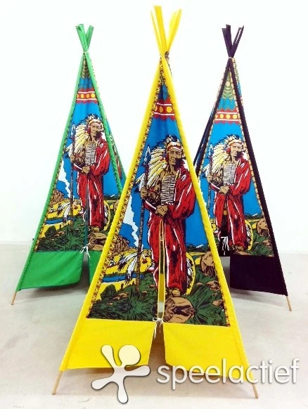 Speeltent Wigwam – Indianentent 180 Cm. 4-baans - Afbeelding 2
