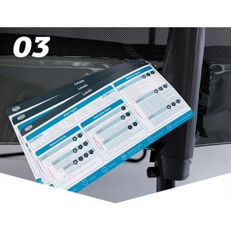 BERG Trampoline Regular Elite 430 Grey Levels + Safety Net Deluxe - Afbeelding 9