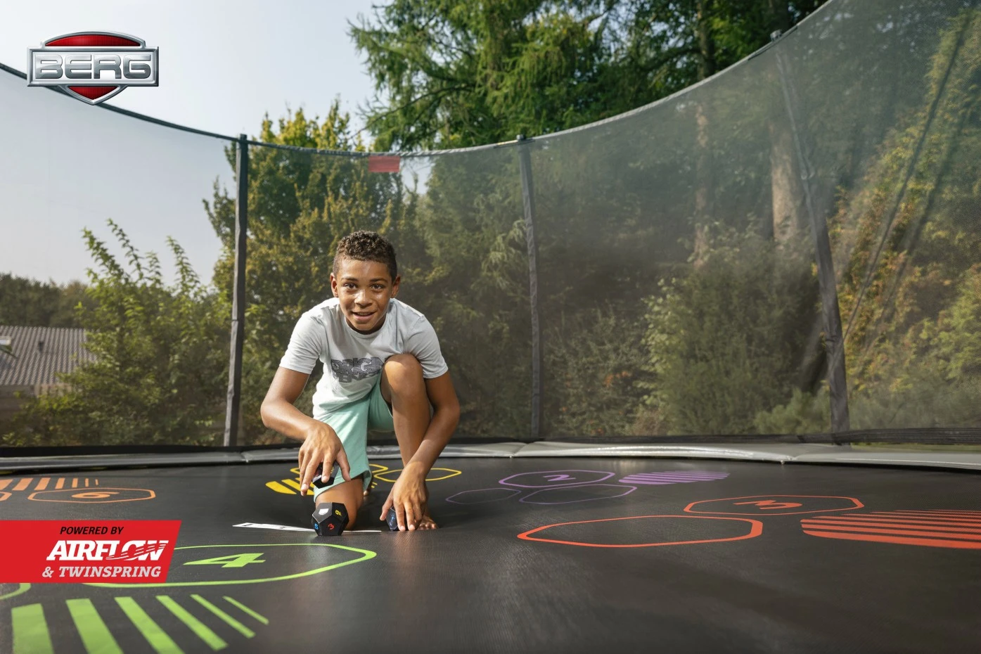 BERG Trampoline Regular Favorit 430 Levels + Safety Net Comfort - Afbeelding 8