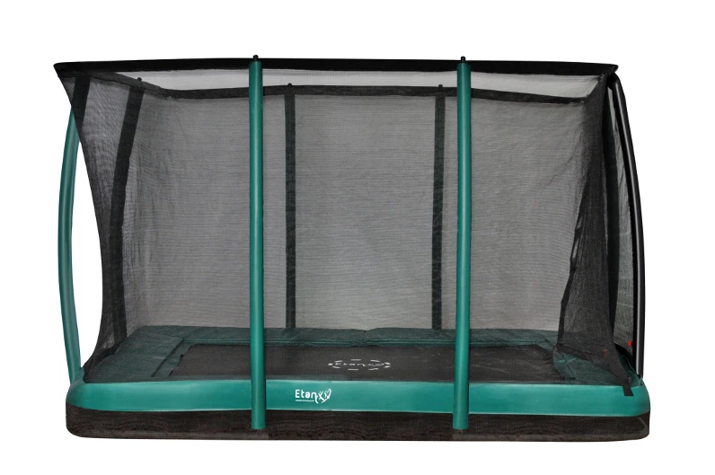 Inground ETAN Premium Gold 310 X 230 Cm. Groen + Safety Net Deluxe