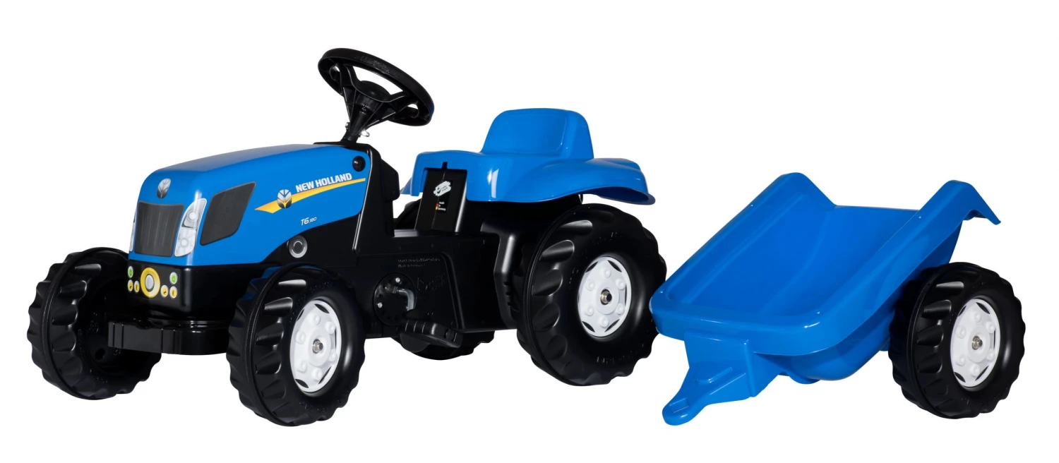 Rollykid New Holland + Aanhanger โ Traptractor - Afbeelding 2