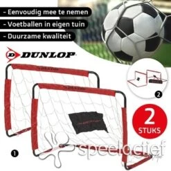 Voetbaldoel Dunlop (set Van 2 Stuks) Maat L